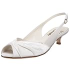 Bridal by Butter Flamingo-B Ruched Kitten-Heel Pump