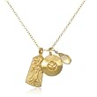 Satya Jewelry Gold Plate Citrine Triple Necklace