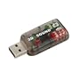 USB 2.0 External 5.1 Channel 3D Sound Card Adapter for PC Notebook Laptop