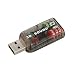 USB 2.0 External 5.1 Channel 3D Sound Card Adapter for PC Notebook Laptop