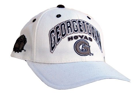 New Georgetown Hoyas Adjustable Acrylic College Hat - White