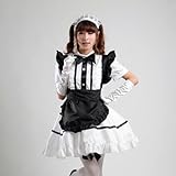 TOMSUIT Lovely Lolita Palace maid Adult Halloween Costumes, L