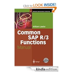 Common SAP R/3 Functions Manual (Springer Professional Computing)