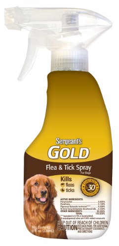 Sergeant's Gold Flea and Tick Py Spray Dog 8-Ounce
