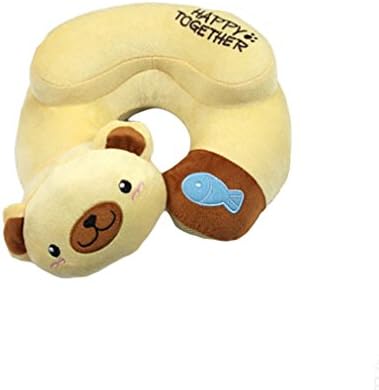 New Style Lovely Cartoon U-shaped Short Plush Neck Pillow Car Cushion (Bear)