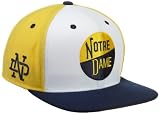 NCAA Men's Vault Collection Flat Brim Snapback Hat - NG44Z Gold, (Notre Dame Fighting Irish, Adjustable)