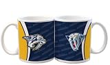 NHL Nashville Predators 11-Ounce White Silhouette Mug (2 Pack)