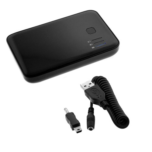 GTMax Black Universal External Rechargeable Backup Battery for HTC Desire / Aria / MyTouch 3G Slide / Evo 4G / Droid Incredible / HD2 / Tilt2 / Droid Eris / Hero / Pure / Touch Diamond2 / Imagio / Touch Pro2 / Touch Pro2 / myTouch 3G / Dash 3G / Ozone XV6175 / Snap S511 / Touch Diamond / Shadow 2nd Generation / Touch Pro / Touch Pro / Fuze / G1 / Touch Diamond / Shadow 1st Generation / Touch / XV6900 / 8925 Tilt / SMT-5800 / Fusion / PPC-6800 / XV6800 / Mogul / Wing / 8525 / Dash / S620 Excalibu