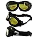 Birdz Eyewear - The Buzzard - Padded Motorcycle Riding Goggle Fits Over Glasses (Black-yellow)