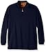 Haggar Men's Big-Tall Knit Flat Back Rib Quarter Zip Sweater
