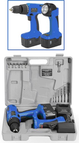 18v Cordless Drill & Flashlight Kit