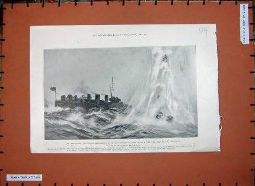 1901 Star-Fish Ship Submarines Lords Admiralty Bombing