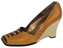 Ashley Brooke Keil PeepToe Leder braun