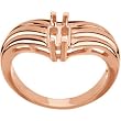 14K Rose Gold Mother's Ring - 2 Gemstone -- YOU CHOOSE THE COLORS!