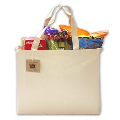 Ecobags Recycled Cotton Canvas Tote Bag