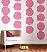 Brewster WPD90218 Flirt Decals, Five 13-Inch Dots, Pink