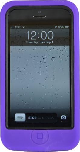 PURPLE SHOCK PROOF ARMORED DEFENDER CASE/COVER WITH STAND FOR IPHONE 5