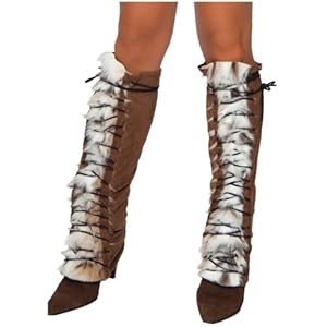 Suede Leg Warmers Costume Accessory