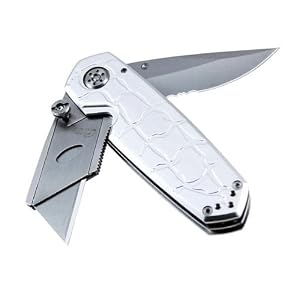 Dual Blade Utility Knife: Razor Knife + Combo Blade: SS by 