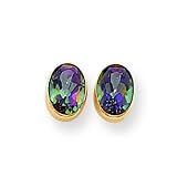 14k Mystic Fire Topaz Earrings
