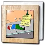 Londons Times Health and Vanity Trends Cartoons - Begging For Viagra - Tile Napkin Holders