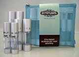 Pitotubes High-Tech Airless Sealed Tight Refillable Travel 6 Bottles Set- Ocean Blue
