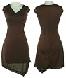 LA BELLE Surplice Stretch Jersey Knit Dress