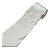 Plain Silver Men's Tie