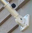 Flag Bracket Adjustable Aluminum White Flagpole Holder