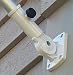 Flag Bracket Adjustable Aluminum White Flagpole Holder