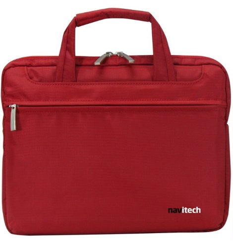 Navitech Kinglike Red Chic Executive Premium Water Defiant & Shock Absorbent Briefcase / Carry Bag Pieces ALL Laptops / Notebooks Between 13.1 - 15.4 Inches Including: Apple, Lenovo, HP, Sony, Asus, Dell, Samsung, Acer, Msi, Toshiba. NEW Offshoot PRICE - 