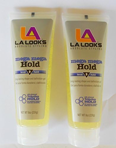 LA Looks Absolute Styling Mega Mega Hold Level 9 Gel 8 Oz (226g) 2-pack