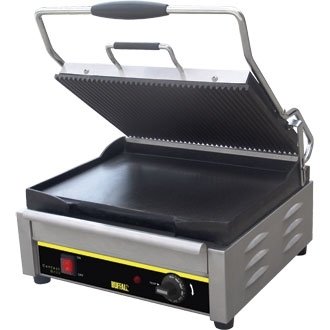 Buffalo Contact Grill Large Ribbed/Flat Plates