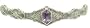 Art Deco Style Sterling Silver Amethyst and Diamond Filigree Bracelet