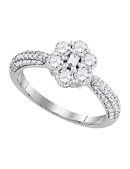 0.99CT-DIA FLOWER RING