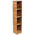 Hansen Korb 300/21/4 CD-Regal aus Wasserhyazinthe / mit 4 F�chern / B 18 T 19 H 70 cm