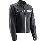 Z1R Burlesque Ladies Leather Jacket - Black - 2XL