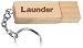 Engraved Wooden USB Flash Drive 8 GB with chain - Engraved name Launder