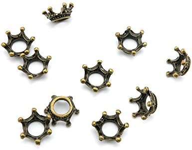 580pcs Jewelry Making Charms Findings Antique Bronze Tone for Necklace Bracelet Earrings R0172 Crown