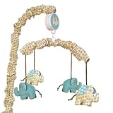 Sumersault Spotted Ellie Mobile, Cream/Chocolate/Blue