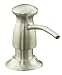 KOHLER K-1893-C-BN Soap or Lotion Dispenser with Transitional Design, Vibrant Brushed Nickel