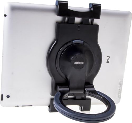Universal Tablet Stand for Counter or Wall Mount Use, with 360-degree Rotating Bracket, Plastic (Black)