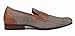 Ferro Aldo Men Fashion Slip On Loafers Dress Shoes Leather Lining Brown Plaid
