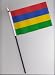 Mauritius Hand Flag 25cm
