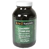 A to Z Naturals  Lecithin, 1200 mg, Softgels , 200 softgels