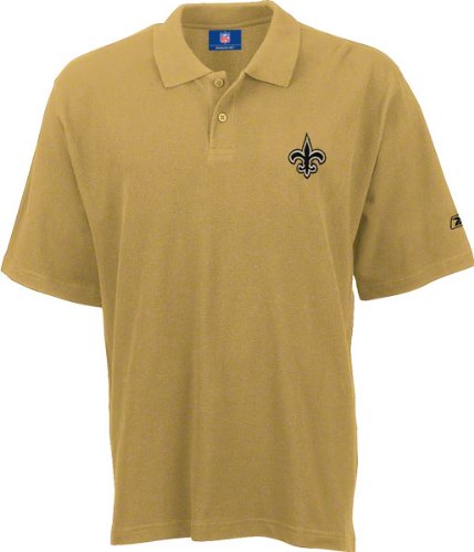 New Orleans Saints Gold Reebok RA Polo Shirt