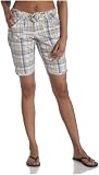 MUDD Juniors Self Belted Plaid Bermuda