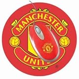 Official Manchester United USB 2.0 Optical Mouse and Mat Gift Set