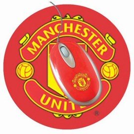 Official Manchester United USB 2.0 Optical Mouse and Mat Gift Set