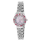 Armitron Women's NOW 753740PMPS Swarovski Crystal Accented Pink Mother-of-Pearl Dial Breast Cancer Awareness Watch